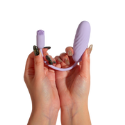 Svakom - Plume - Bullet Vibrator met Flexibel Clitoris Kwastje - Pastel Lilac-Erotiekvoordeel.nl