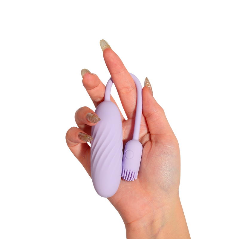 Svakom - Plume - Bullet Vibrator met Flexibel Clitoris Kwastje - Pastel Lilac-Erotiekvoordeel.nl