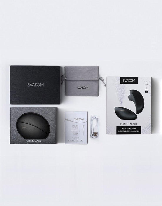 Svakom - Pulse Galaxie - Luchtdruk vibrator - Zwart-Laced-up.nl