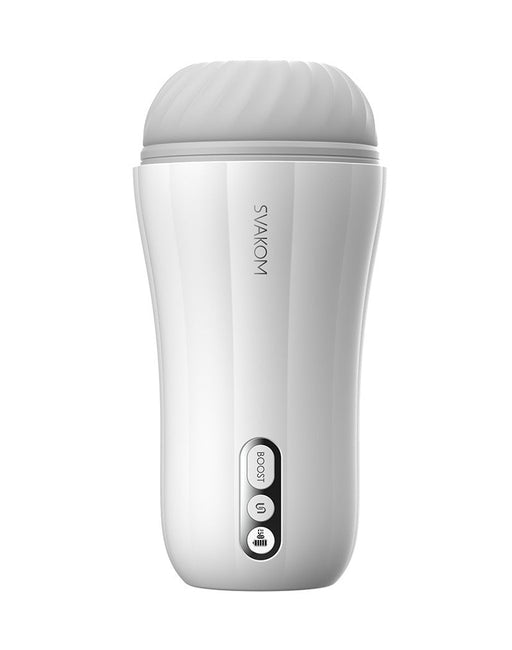 Svakom - Robin - Masturbator - Met LED display En Boost Stand - Wit-Laced-up.nl