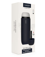 Svakom - Sam Neo Pro Connexion Series - Interactieve Masturbator - Met Verwarmingsfunctie - Blauw-Erotiekvoordeel.nl