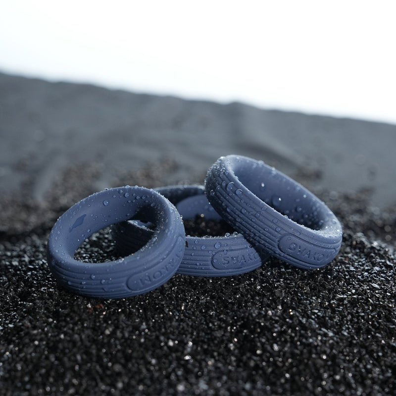 Svakom - Triooo - Penisring-Set - Blau - Laced-up.nl