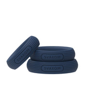 Svakom - Triooo - Penisring-Set - Blau - Laced-up.nl
