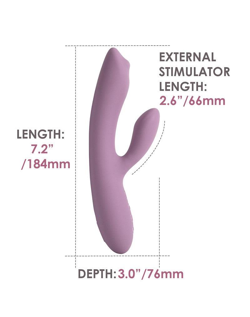 Svakom - Trysta Neo - Interactieve Rabbit Vibrator met G-Spot Balletje - Pink-Erotiekvoordeel.nl
