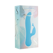 Swan - Kissing - Dual Action Rabbit Vibrator - Turquoise-Erotiekvoordeel.nl