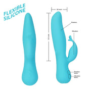 Swan - Kissing - Dual Action Rabbit Vibrator - Turquoise-Erotiekvoordeel.nl