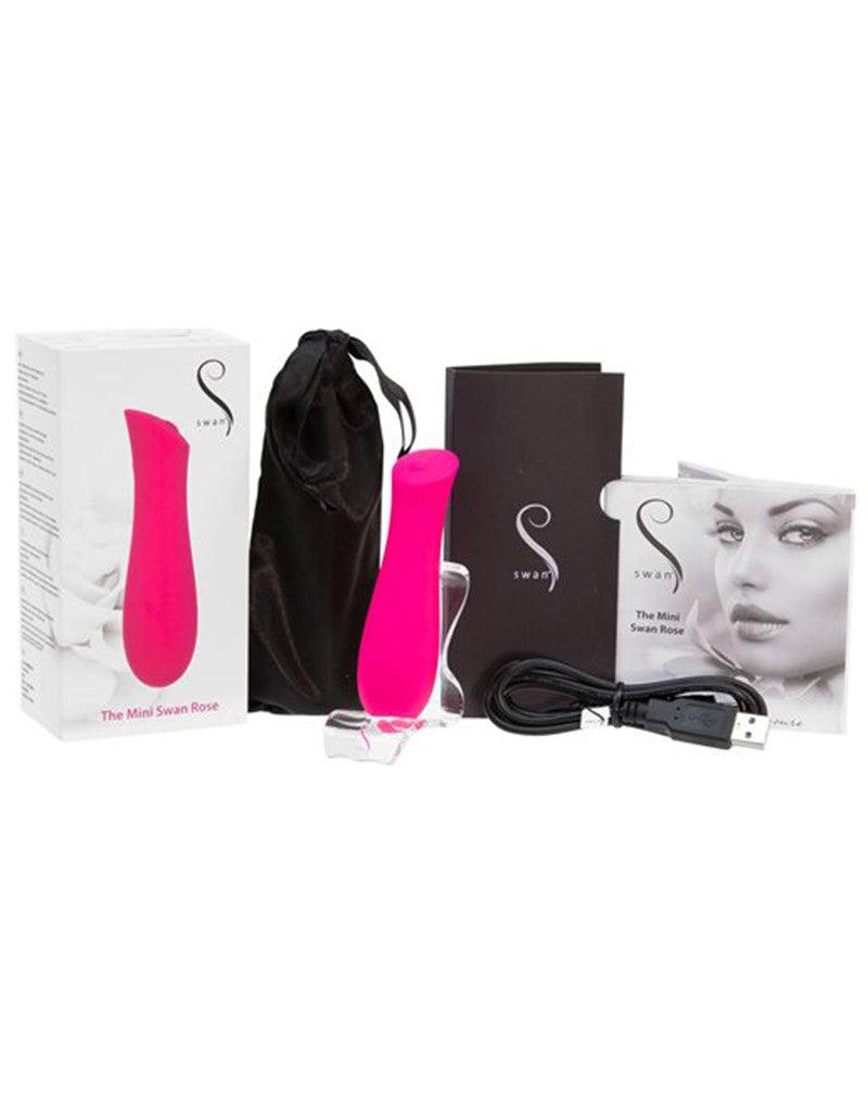 Swan - The Mini Swan Rose - Vibrador para clítoris - Roze-Laced-up.nl