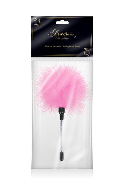 Sweet Caress - Roze Kietelaar Met Veertjes-Erotiekvoordeel.nl