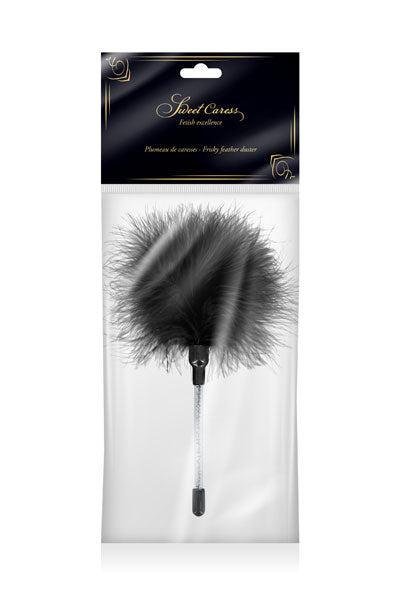 Sweet Caress - Zwarte Kietelaar Met Veertjes-Erotiekvoordeel.nl