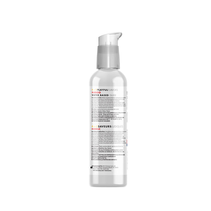 Swiss Navy - 4 in 1 Playful Flavors - Likbaar en Verwarmend Glijmiddel en Massage - Mango-Erotiekvoordeel.nl