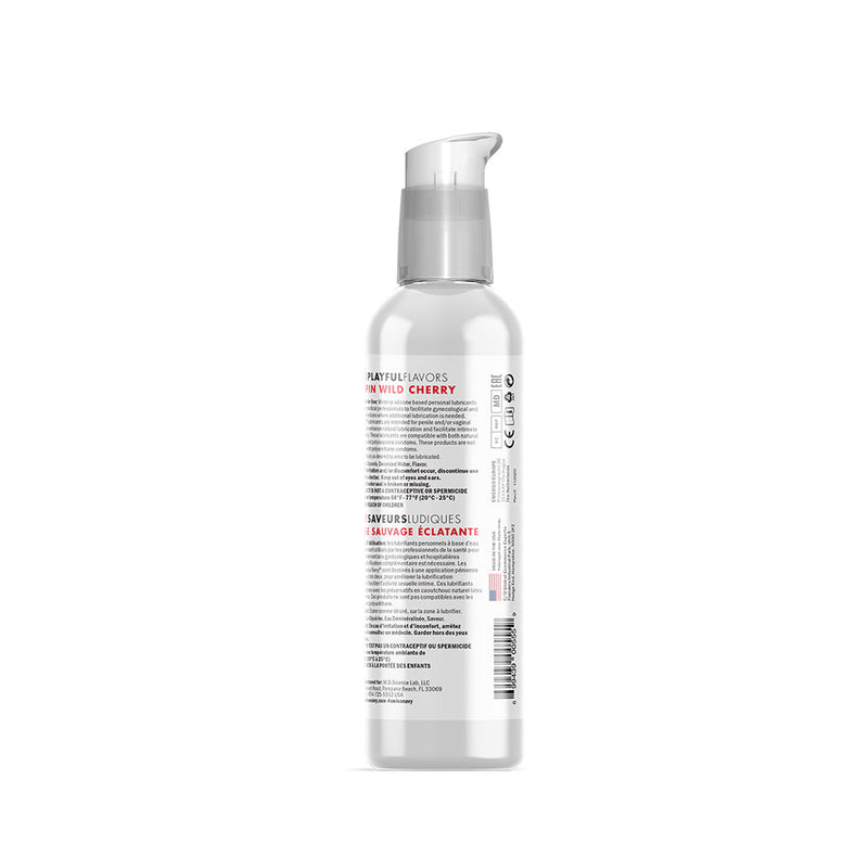 Swiss Navy - 4 in 1 Playful Flavors - Likbaar en Verwarmend Glijmiddel en Massage - Poppin Wild Cherry-Erotiekvoordeel.nl