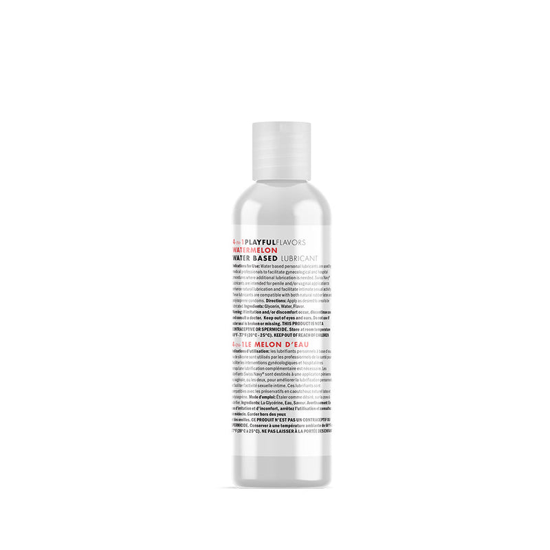 Swiss Navy - 4 in 1 Playful Flavors - Likbaar en Verwarmend Glijmiddel en Massage - Watermeloen-Erotiekvoordeel.nl