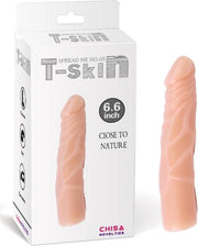 T- Skin - Spread Me - Realistische Dildo - Cyberskin - 17,7 x 3 cm - Lichte Huidskleur-laced-up.nl