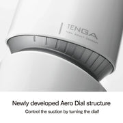 Tenga - Aero Cobalt Ring - Masturbator - Inclusief Droog Standaard - Wit-Erotiekvoordeel.nl
