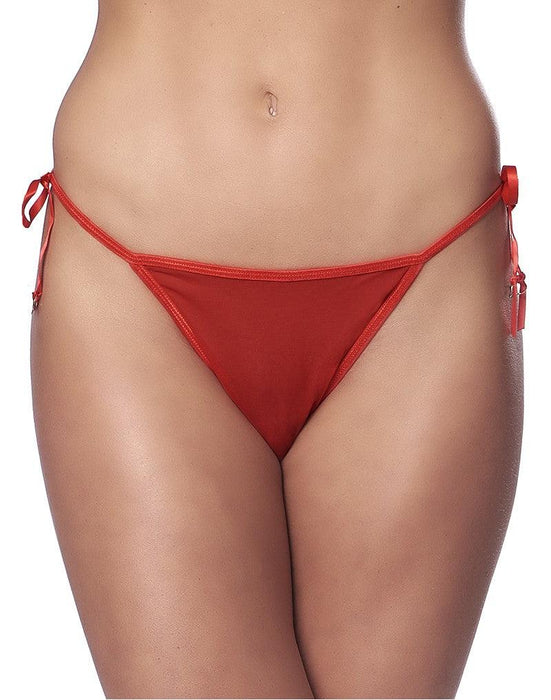 Amorable - Tanga Slip - Rood Fantasie Kant-Laced-up.nl