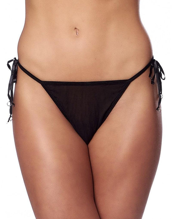 Amorable - Tanga Slip - Zwart Fantasie Kant-Laced-up.nl