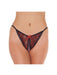 Amorable - Tanga Slipje Met Open Kruis - Rood/Zwart-Laced-up.nl