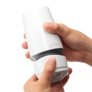 Tenga - Aero Silver Ring - Masturbator - Inclusief Droog Standaard - Wit-Laced-up.nl