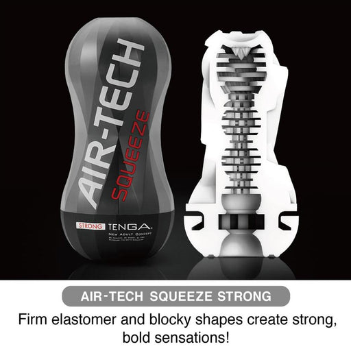 Tenga - Air-Tech Squeeze Masturbator - Strong - Zwart-Laced-up.nl