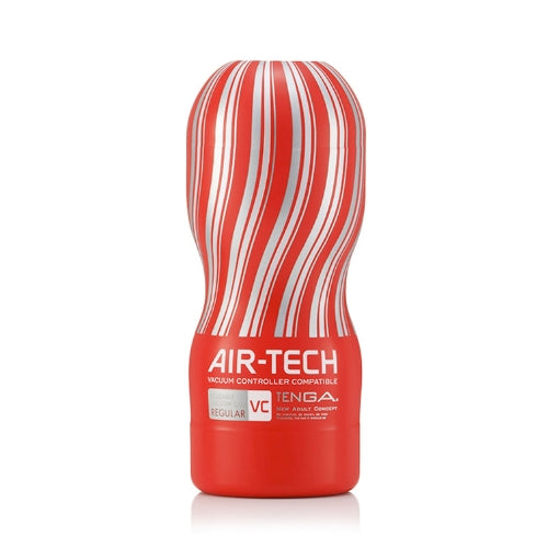 Tenga - Masturbateur à ventouse Air-Tech Vacuum Controller (VC) - Taille standard - Rouge/Argent - Laced-up.nl