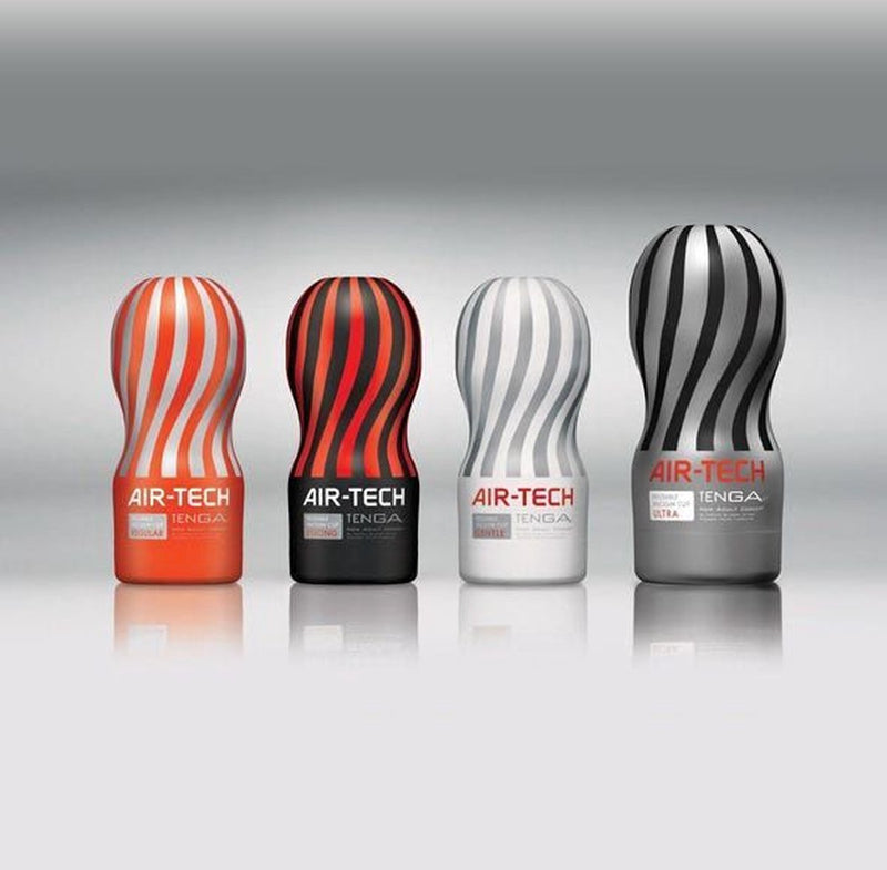 Tenga - Air-Tech Vacuum Cup Masturbator - Ultra - Zwart/Zilver-Laced-up.nl