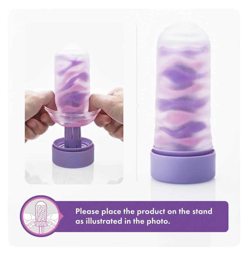 Tenga - Arte Drape Masturbator - Purple/Lilac-Laced-up.nl