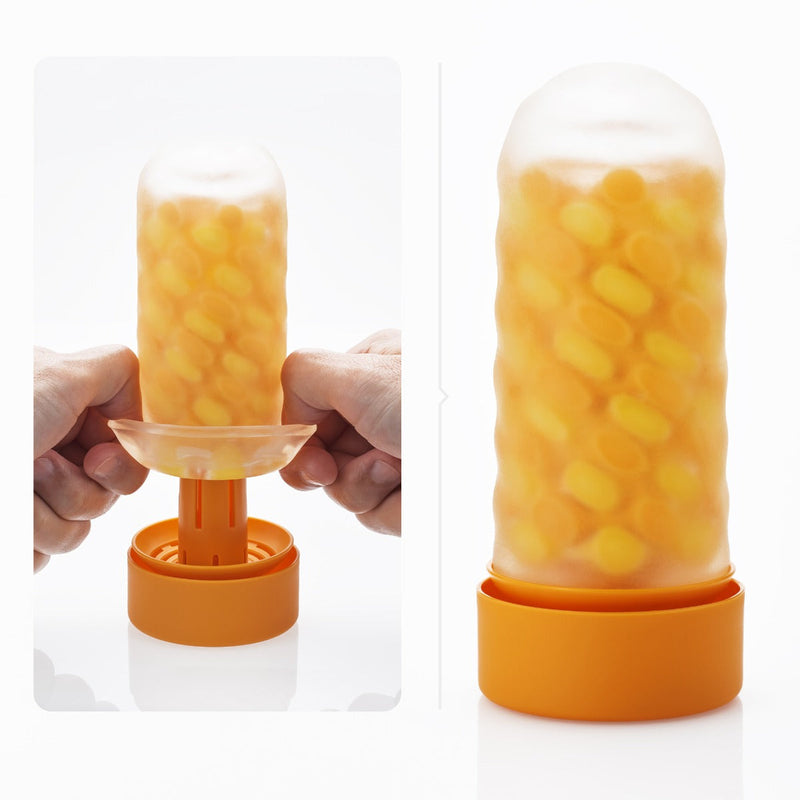 Tenga - Masturbateur Arte Weave - Jaune/Orange - Laced-up.nl