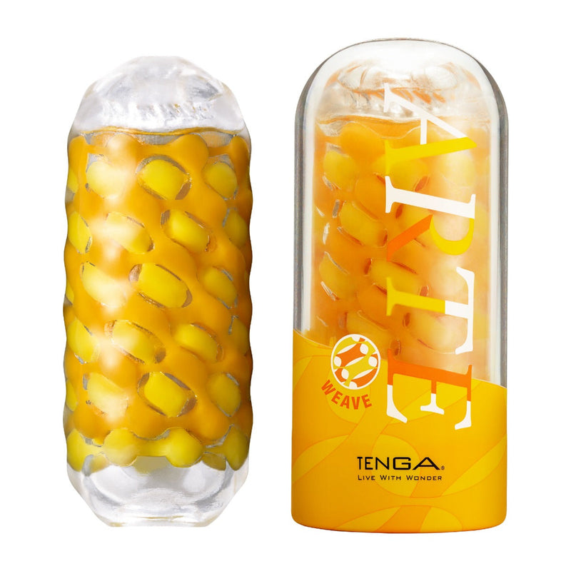 Tenga - Masturbateur Arte Weave - Jaune/Orange-Laced-up.nl