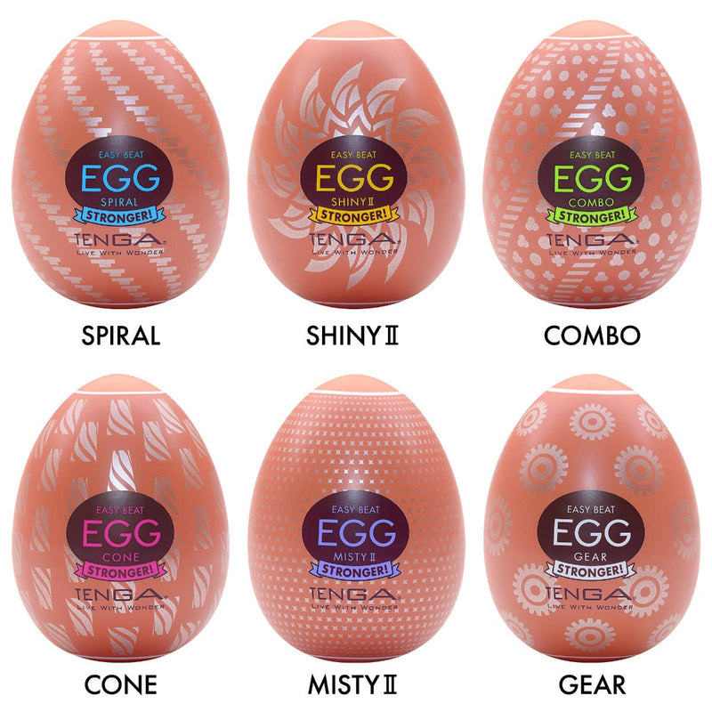 Tenga - Hard Boiled Eggs Cone - Variety Pack - Mini Masturbator - 6 stuks-laced-up.nl