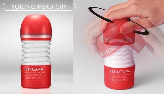 Tenga - Rolling Head Cup Masturbator-Laced-up.nl