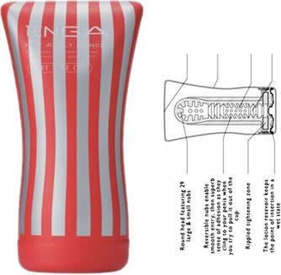 Tenga - Soft Case Cup Masturbator-Laced-up.nl