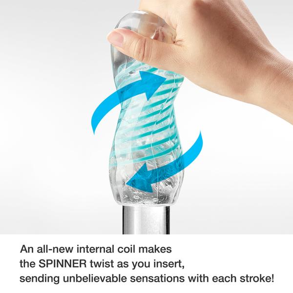 Tenga - Spinner 02 Hexa Masturbator - Transparent/Orange - Laced-up.nl