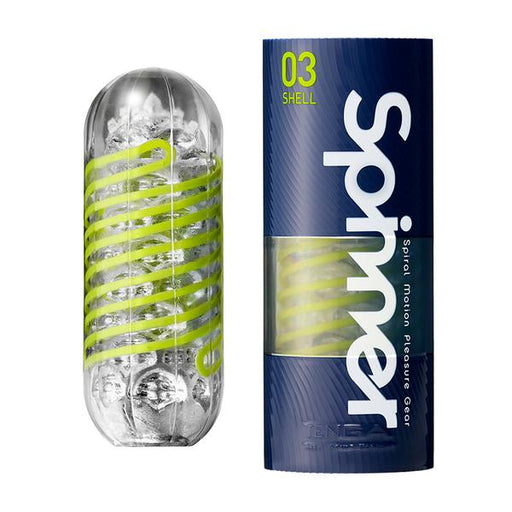 Tenga - Masturbateur Spinner 03 Shell - Transparent/Néon - Laced-up.nl