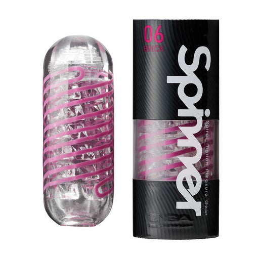 Tenga - Masturbateur Spinner 06 Brick - Transparent/Violet - Laced-up.nl