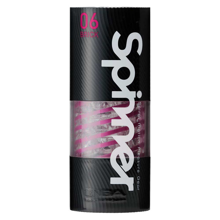 Tenga - Spinner 06 Brick Masturbator - Transparant/Paars-Erotiekvoordeel.nl