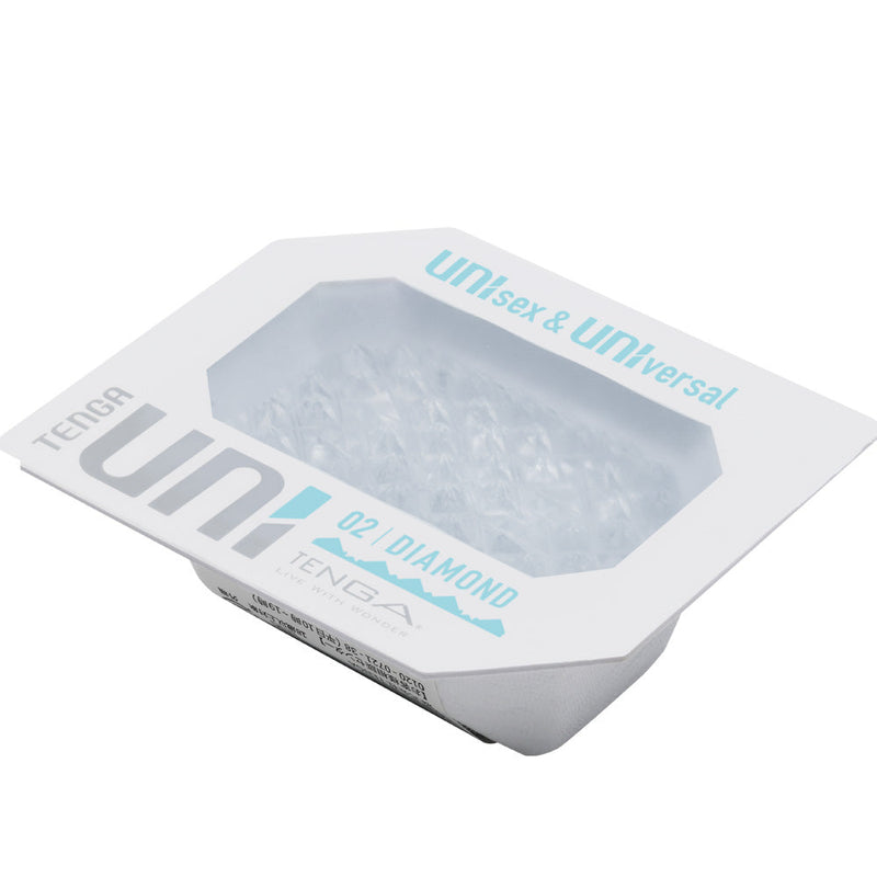 Tenga - Uni 2 Diamond - Unisex Stroker Masturbator - Transparant-Laced-up.nl