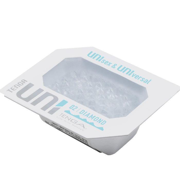 Tenga - Uni 2 Diamond - Unisex Stroker Masturbator - Transparant-Laced-up.nl