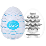 Tenga Wavy Eggs 6er-Pack - Masturbator-Set mit wellenförmigen Rippen - Laced-up.nl