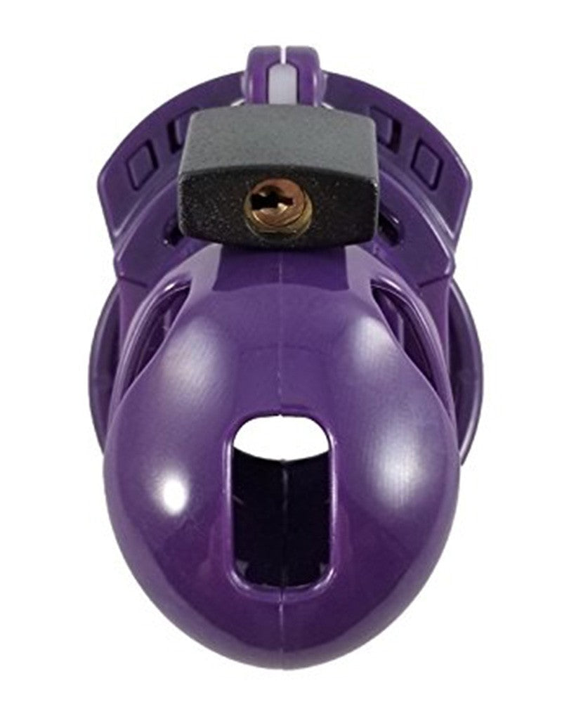 TieMeUp - Faux Leather Cuffs - Soft Fur Lining - Purple-Laced-up.nl