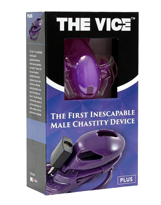 The Vice - Kuisheidskooi - Peniskooi - Chastity Cage - Paars - Verkrijgbaar in maten Mini Standaard en Plus-Erotiekvoordeel.nl