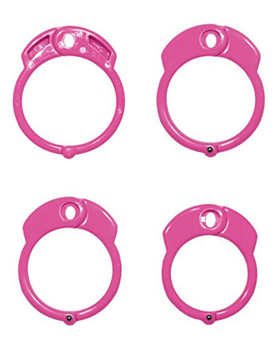The Vice - Kuisheidskooi - Peniskooi - Chastity Cage - Roze - Verkrijgbaar in de Maten Mini Standaard en Plus-Laced-up.nl