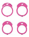The Vice - Kuisheidskooi - Peniskooi - Chastity Cage - Roze - Verkrijgbaar in de Maten Mini Standaard en Plus-Laced-up.nl