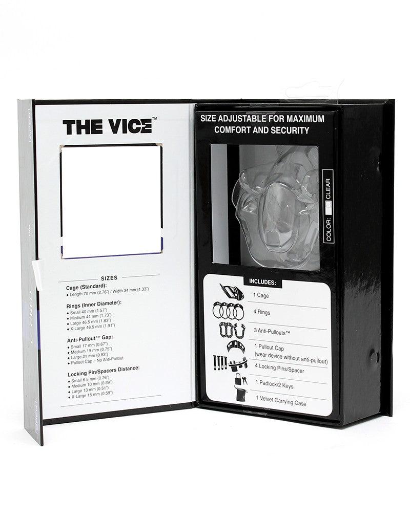 The Vice - Kuisheidskooi - Peniskooi - Chastity Cage - Roze - Verkrijgbaar in de Maten Mini Standaard en Plus-Laced-up.nl