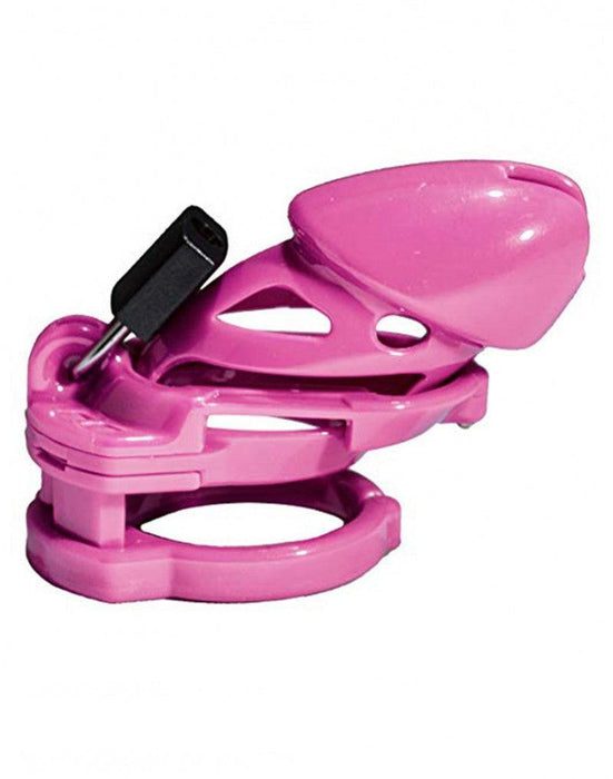 The Vice - Kuisheidskooi - Peniskooi - Chastity Cage - Roze - Verkrijgbaar in de Maten Mini Standaard en Plus-Laced-up.nl