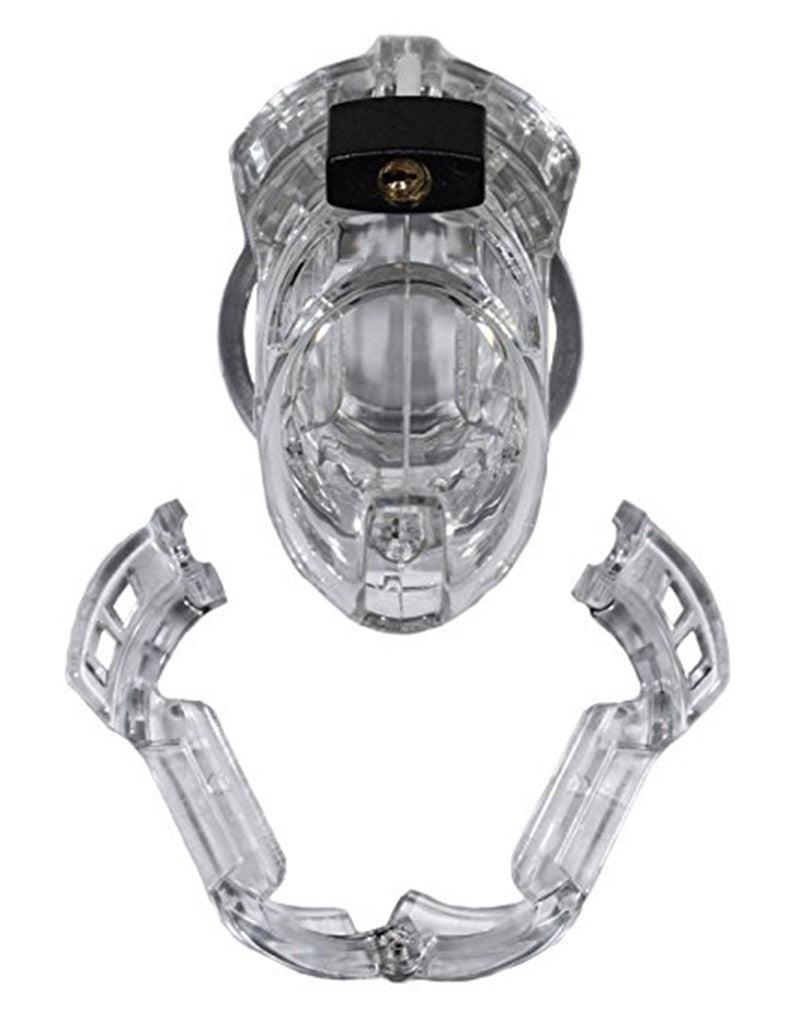 The Vice - Kuisheidskooi - Peniskooi - Chastity Cage - Transparant - Verkrijgbaar in maten Mini Standaard en Plus-Laced-up.nl