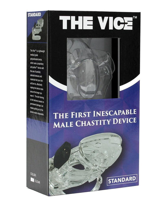 The Vice - Kuisheidskooi - Peniskooi - Chastity Cage - Transparant - Verkrijgbaar in maten Mini Standaard en Plus-Laced-up.nl