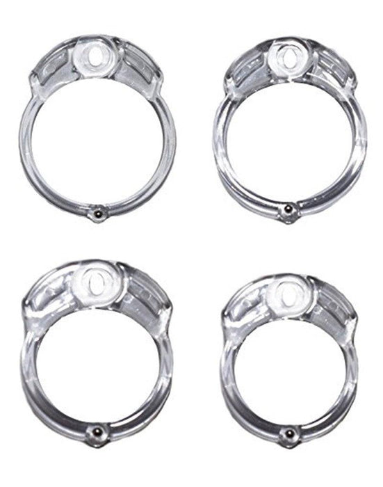 The Vice - Kuisheidskooi - Peniskooi - Chastity Cage - Transparant - Verkrijgbaar in maten Mini Standaard en Plus-Laced-up.nl