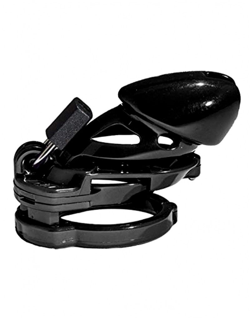 The Vice - Kuisheidskooi - Peniskooi - Chastity Cage - Zwart - Verkrijgbaar in Maten Mini Standaard en Plus-Laced-up.nl