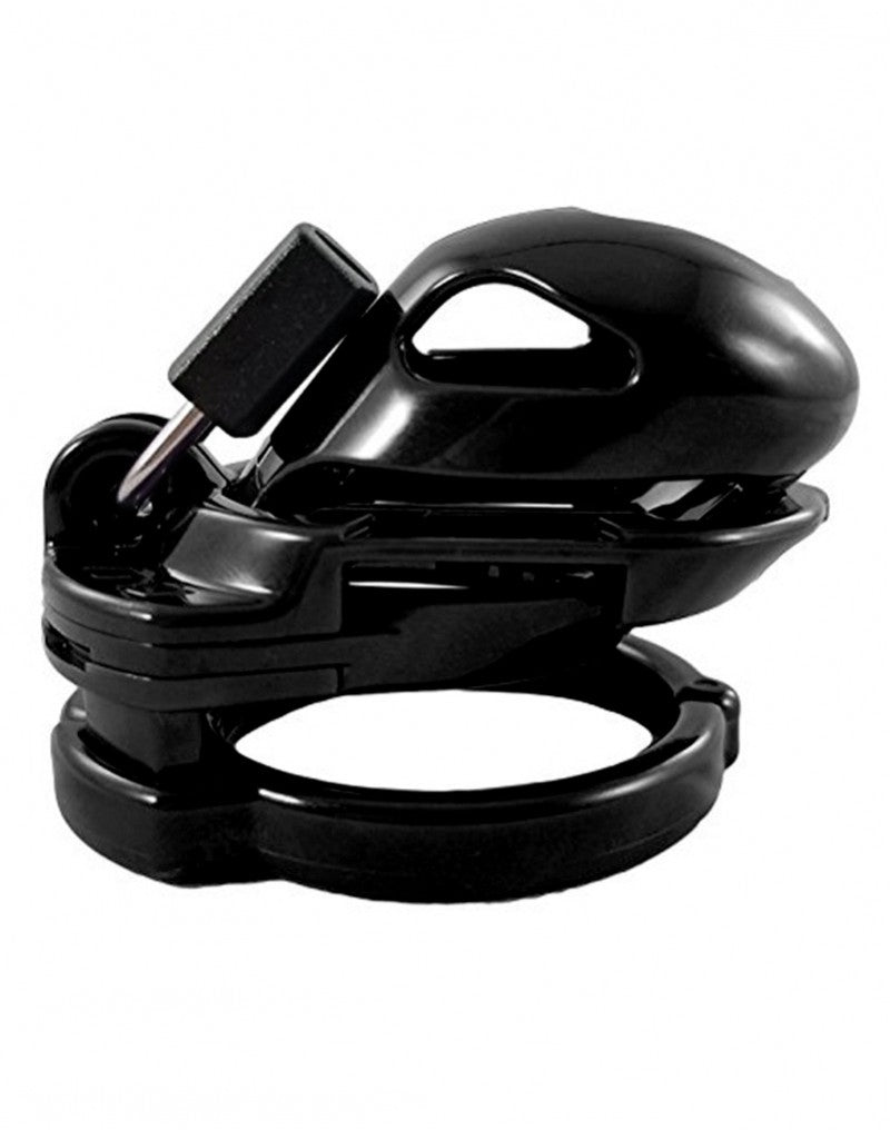 The Vice - Kuisheidskooi - Peniskooi - Chastity Cage - Zwart - Verkrijgbaar in Maten Mini Standaard en Plus-Laced-up.nl