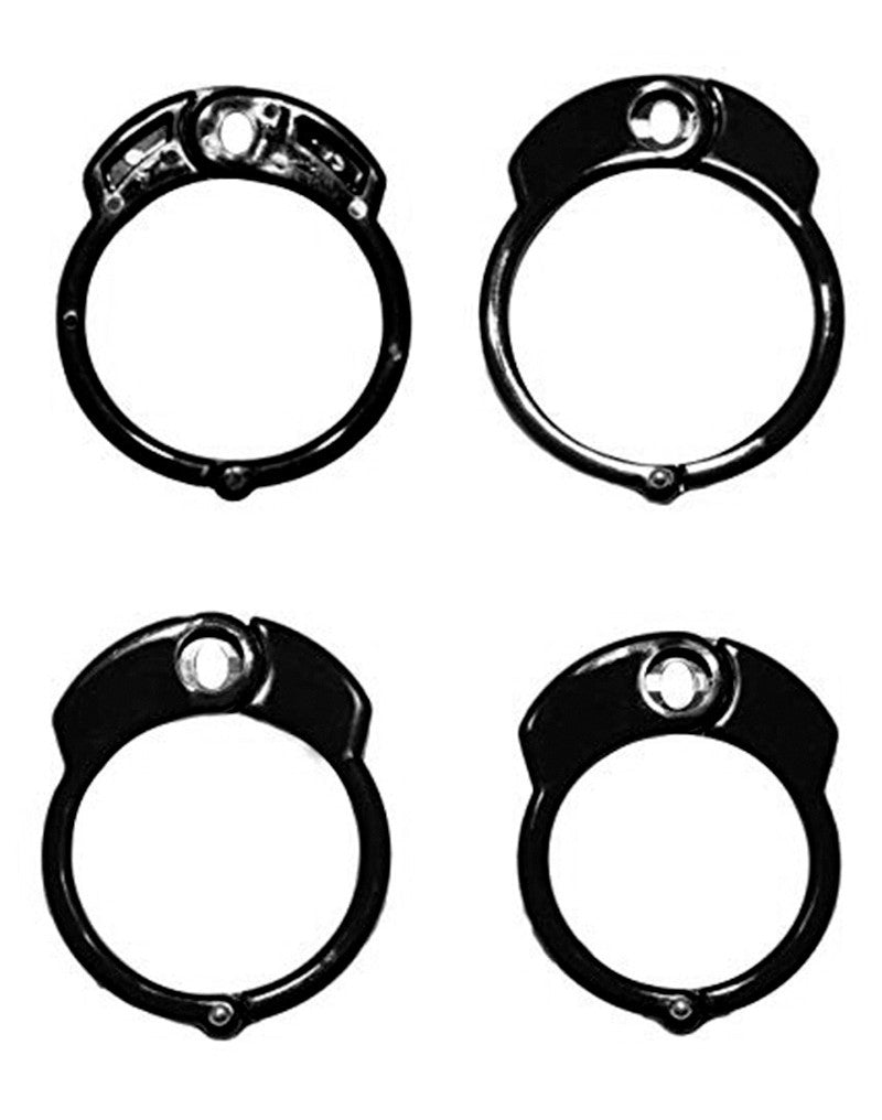 The Vice - Kuisheidskooi - Peniskooi - Chastity Cage - Zwart - Verkrijgbaar in Maten Mini Standaard en Plus-Laced-up.nl